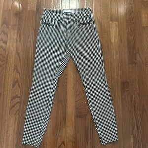 Houndstooth stretch leggings